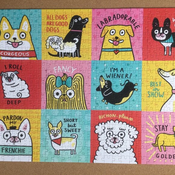 NEW Badge Bomb Gemma Correll "All Dogs Are Good Dogs" 500 pc Jigsaw Puzzle - Picture 6 of 7